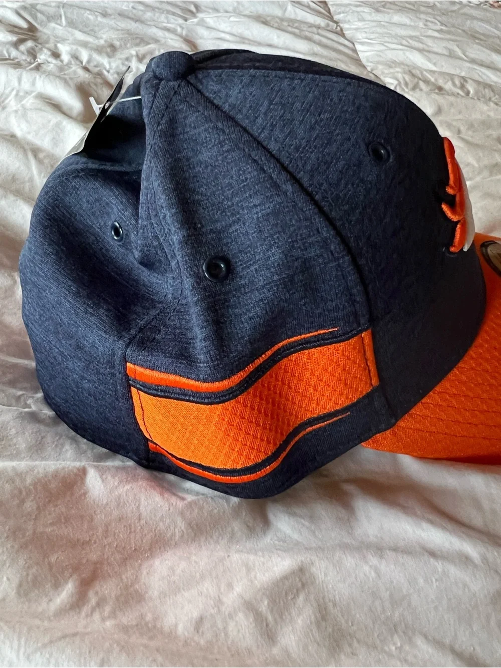New Era NFL Denver Broncos Navy and Orange Broncos Stretch-Fit Hat